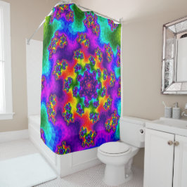 Cortina De Ducha Flores de arcoiris