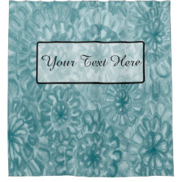 Cortina De Ducha Flores de color de agua perfectamente coincidentes