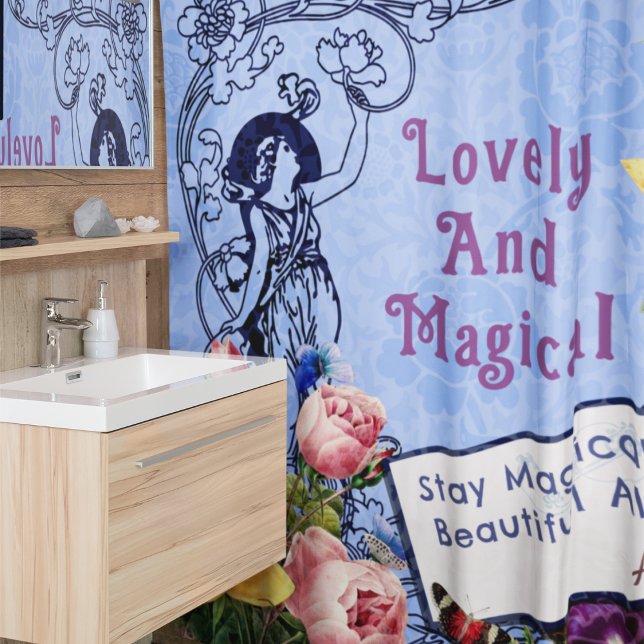 Cortina De Ducha Flores de hadas antiguas Personalizados Saludos No (Subido por el creador)