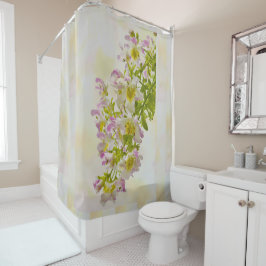 Cortina De Ducha Flores de mariposa