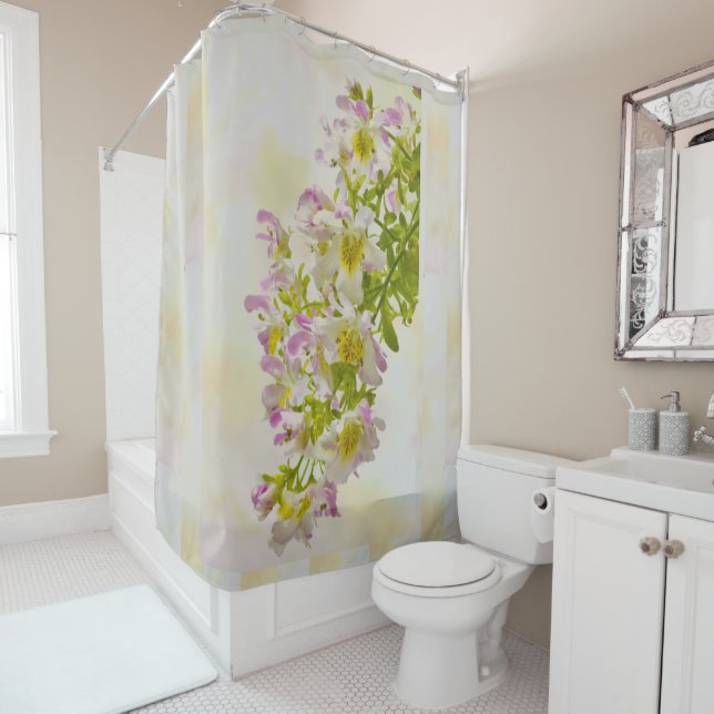 Cortina De Ducha Flores de mariposa (In situ)