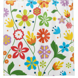Cortina De Ducha Flores de primavera