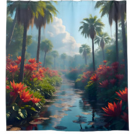 Cortina De Ducha Florida everglades húmedo y hermoso