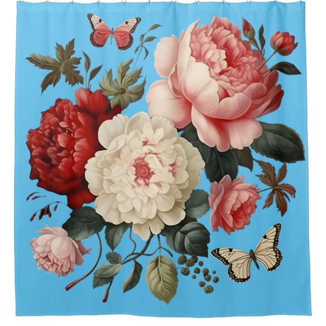 Cortina De Ducha florido (Anverso)