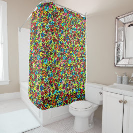 Cortina De Ducha Flower de doodles