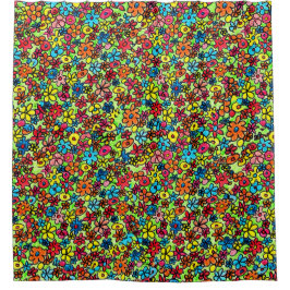 Cortina De Ducha Flower de doodles
