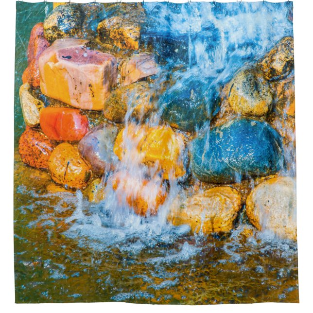 Cortina De Ducha Flujos De Agua Fresca Y Sprays (Anverso)