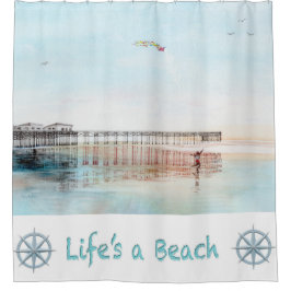 Cortina De Ducha Flying High at Low Tide Shower Curtain