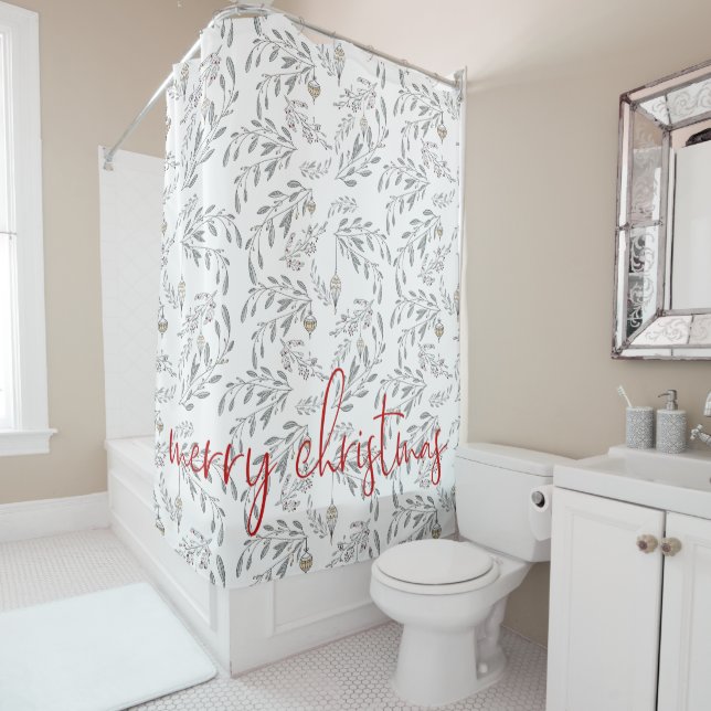 Cortina De Ducha Foliage y Berries navidades (In situ)