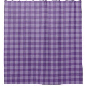Cortina De Ducha Fondo a cuadros violeta