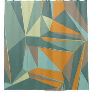 Cortina De Ducha Fondo abstracto con colorido trianglesabstracto