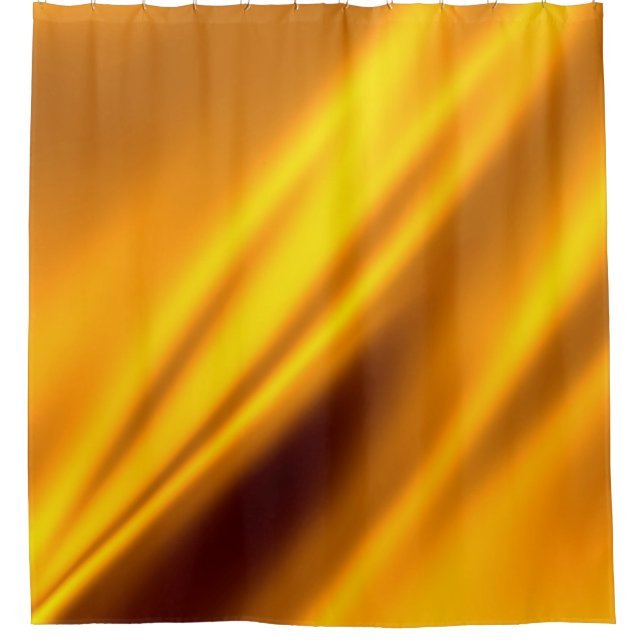 Cortina De Ducha Fondo abstracto de ondear oro (Anverso)