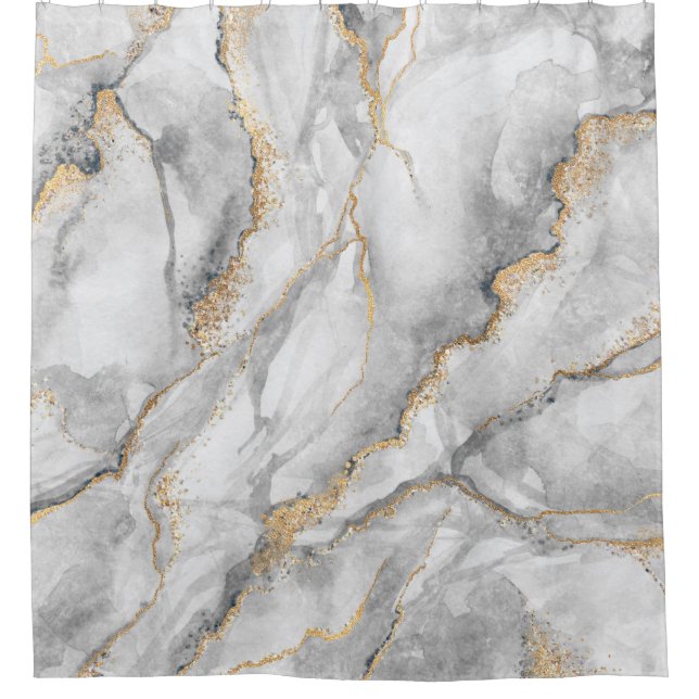 Cortina De Ducha fondo abstracto, textura creativa de mar blanco (Anverso)