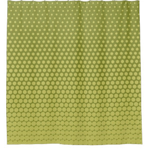 Cortina De Ducha Fondo cómico. Patrón retro de semitono punteado wi