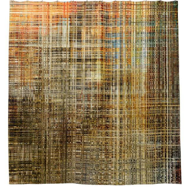 Cortina De Ducha Fondo de intersección geométrica abstracta (Anverso)