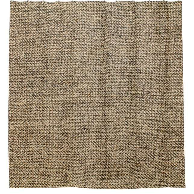 Cortina De Ducha Fondo de lino natural, bagaje, beige (Anverso)