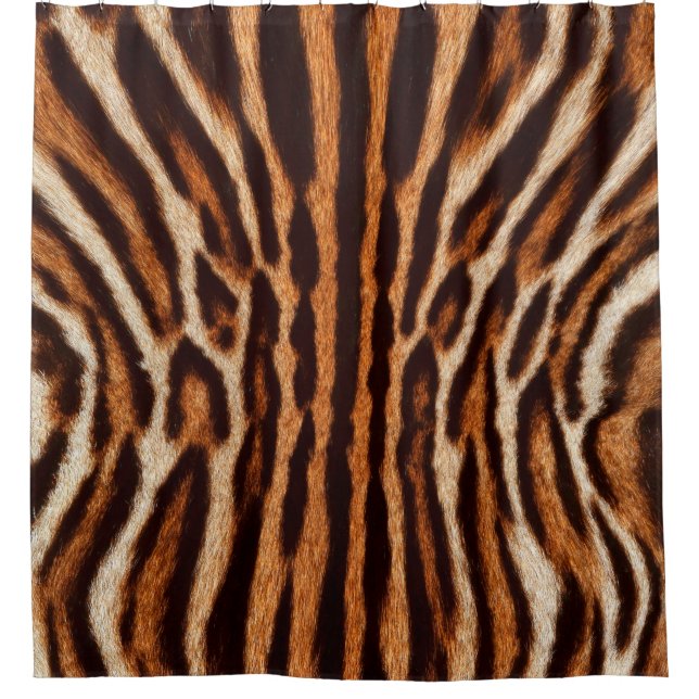 Cortina De Ducha fondo de piel felina (Anverso)