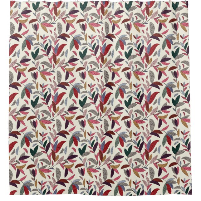 Cortina De Ducha Fondo floral 2 (Anverso)