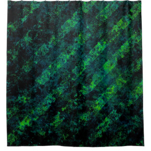 Cortina De Ducha Fondo rayado verde negro azul con borroso, gra