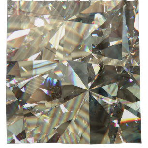Cortina De Ducha Formas de diamante triangular: textura en capas.