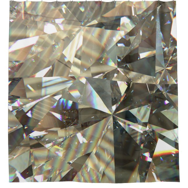 Cortina De Ducha Formas de diamante triangular: textura en capas. (Anverso)