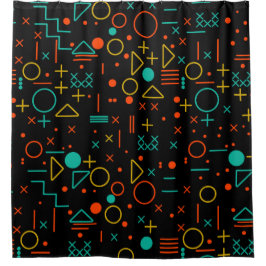 Cortina De Ducha Formas geométricas