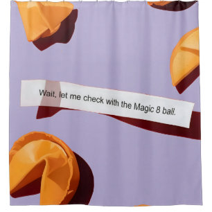 Cortina De Ducha Fortune Cookie y la bola Magic 8