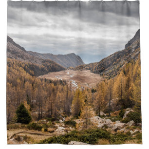 CORTINA DE DUCHA FOTOGRAFÍA DE BIRD'S OYE VIEW DE ÁRBOLES CERCA D