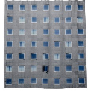 Cortina De Ducha Fotografía de construcción de hormigón gris