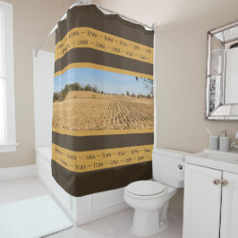 Cortina De Ducha Fotografía panorámica Iowa Cornfield