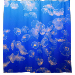 CORTINA DE DUCHA FOTOGRAFÍA SUBMARINA DE JELLYFISH