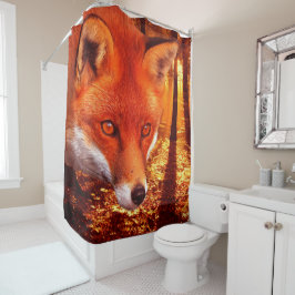 Cortina De Ducha Fox rojo