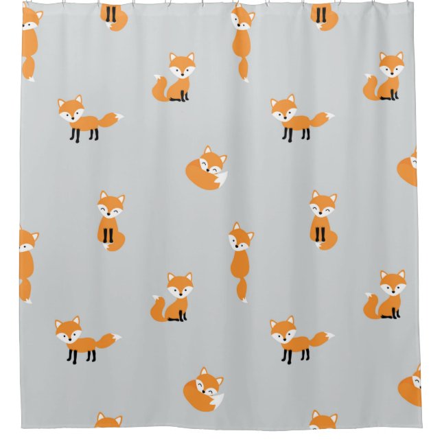 Cortina De Ducha Foxes sin soldadura (Anverso)