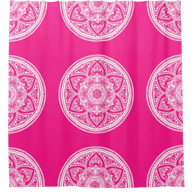 Cortina De Ducha Foxglove Mandala (Anverso)