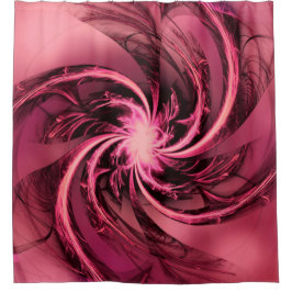 Cortina de ducha Fractal Twist Purple & Plum