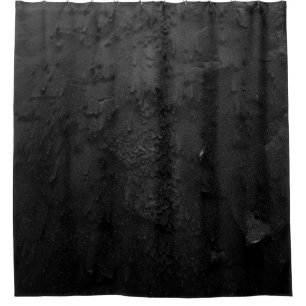 Cortina De Ducha Fragmento de piedra negra y gris