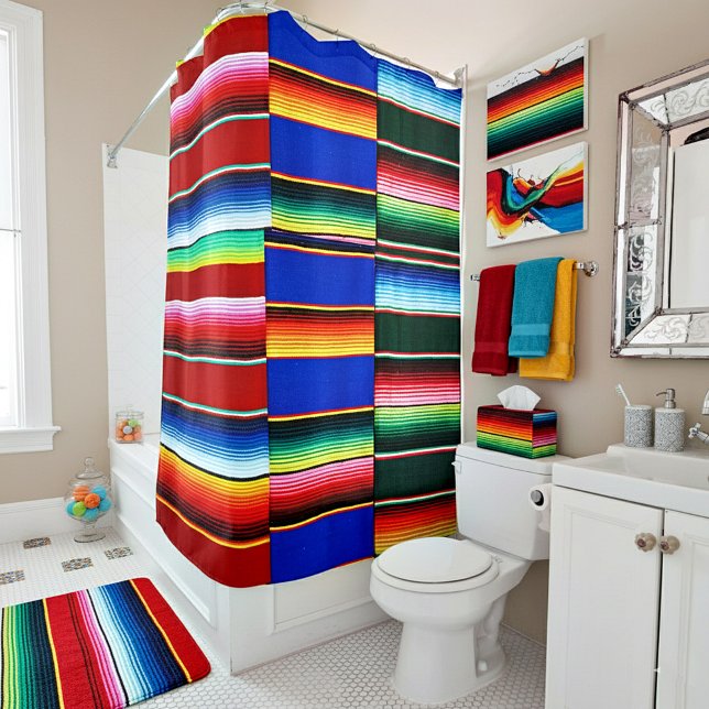 Cortina De Ducha franja de serape (Subido por el creador)