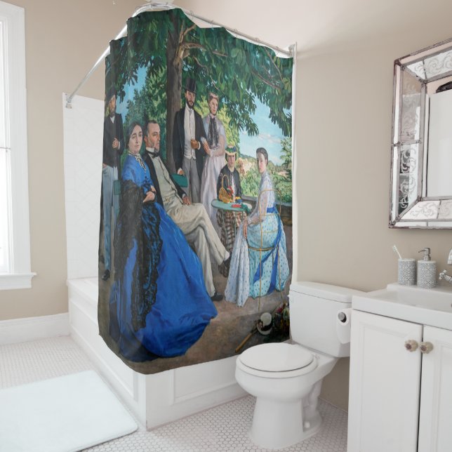 Cortina De Ducha Frederic Bazille - La Reunión Familiar (In situ)