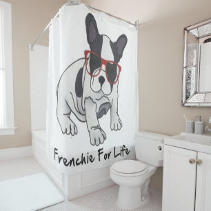 Cortina De Ducha Frenchies Por La Vida