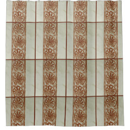 Cortina De Ducha Frontera mediterránea ornamental de Brown