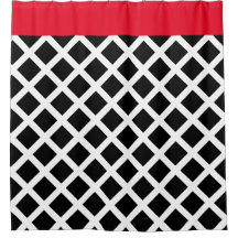 Frontera negra y blanca retra del rojo del tablero