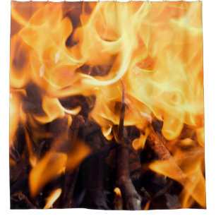 Cortina De Ducha Fuego Y Fuego
