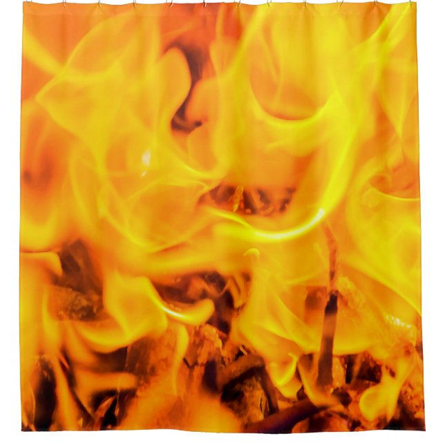 Cortina De Ducha Fuego Y Llama (Anverso)
