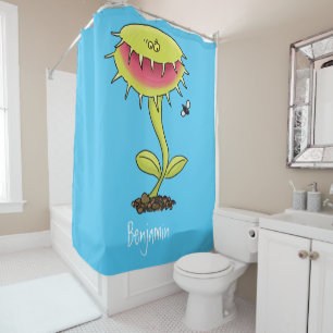 Cortina De Ducha Funny carnívoro Venus trampa de mosca personalizad
