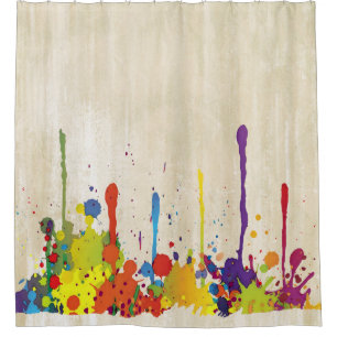 Cortina De Ducha FUNNY COLOR SPLASHes II + tu trasero. e ideas