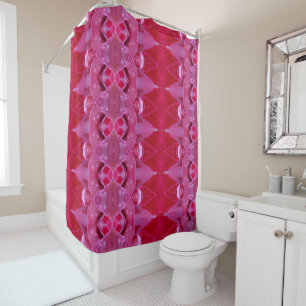 Cortina De Ducha Fuschia Ikat