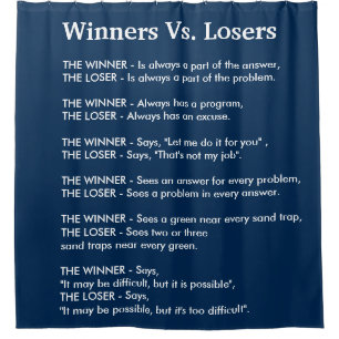 Cortina De Ducha Ganadores Vs Perdedores