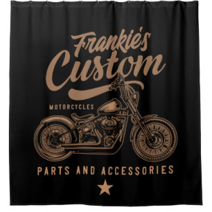 Cortina De Ducha Garaje de motocicleta Bobber Personalizado de moto