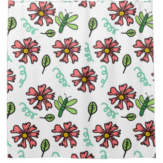 Cortina De Ducha Gasas de ducha de Petals susurrantes