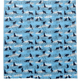 Cortina De Ducha gatitos musicales